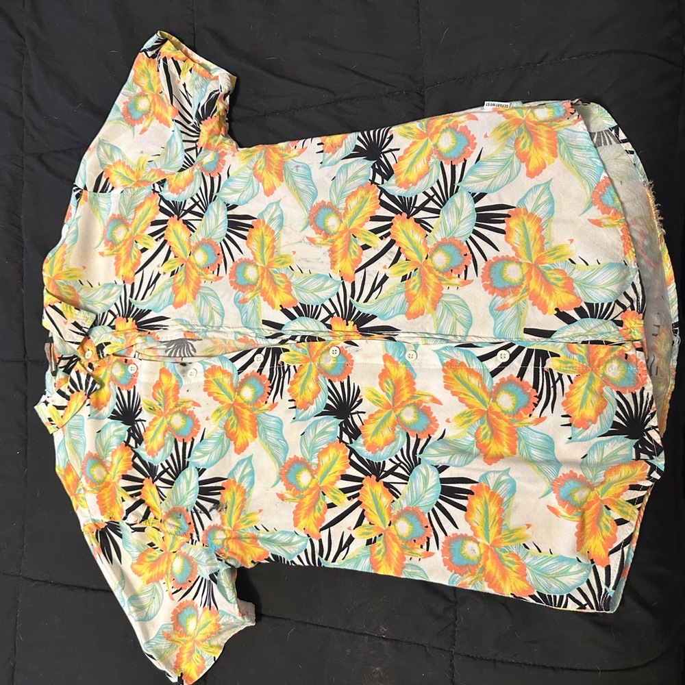 Departwest Multicolor Feather Print Fabric